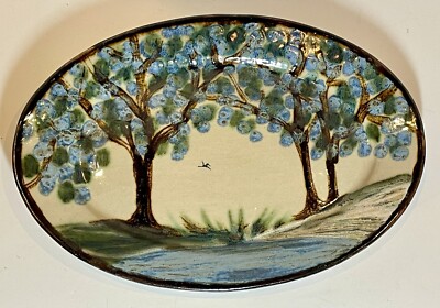 Janet Resnik ceramic large platter signed