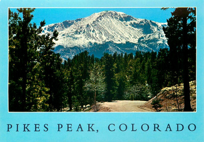 Vista Of Pikes Peak Rampart Range Road Colorado - Vintage 4x6 Postcard