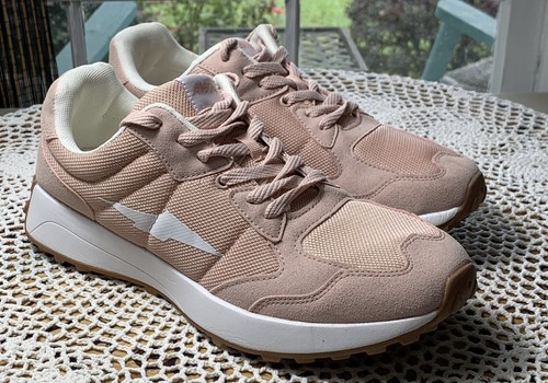 AVIAシューズ Avia Womens Pink Sneakers Shoes Size 11 Memory Foam New With