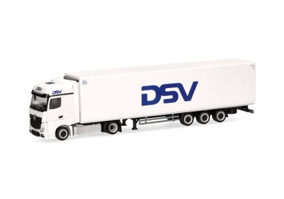 HERPA - Camion avec remorque frigorifique 3 essieux DSV   MERCEDES BENZ Actro...