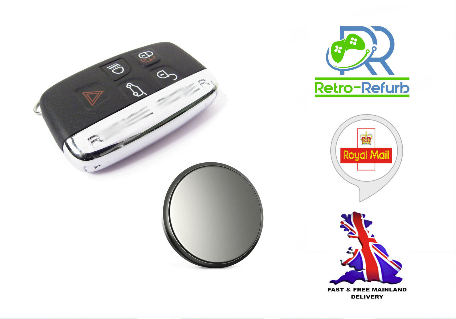 Panasonic Battery For Land Rover Range Rover Sport LR4 Evoque Key Fob