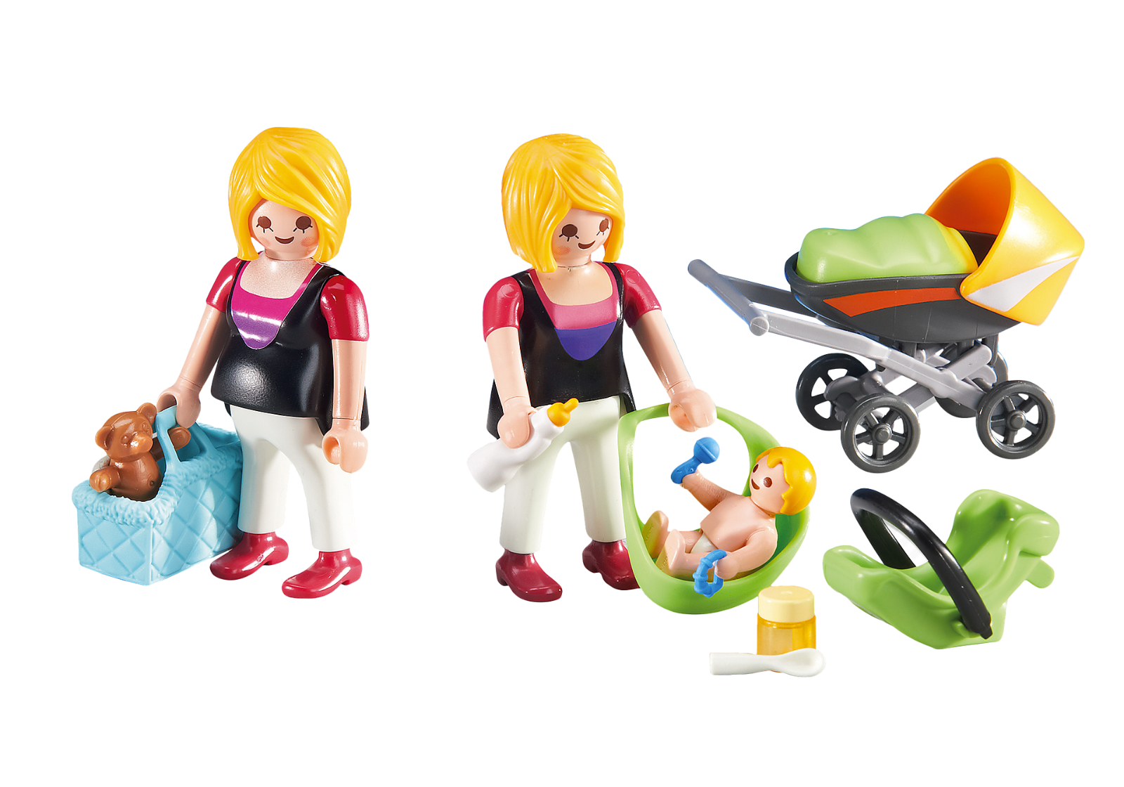 Playmobil Set 6447 Pregnant Woman Mother with Baby Pram