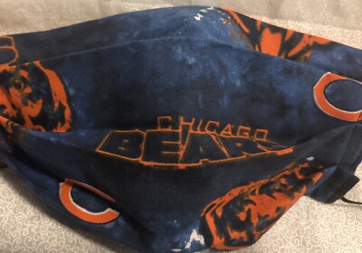 ADULT Handmade Face Mask - Reversible - Washable - CHICAGO BEARS