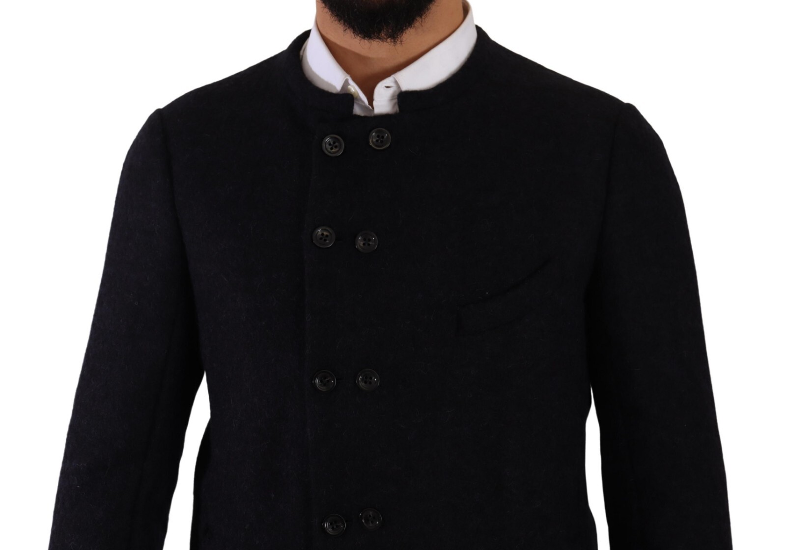 Pre-owned Dolce & Gabbana Jacket Gray Alpaca Button Down Men Coat It48 / Us38 /m Rrp $2600