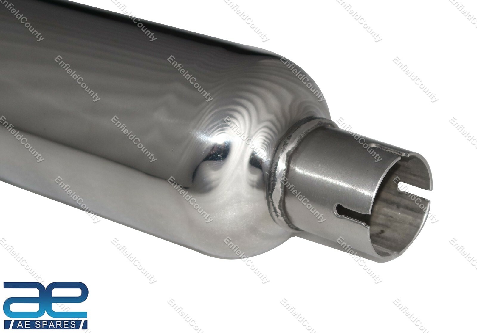 For Royal Enfield Classic 350 500 cc Exhaust Silencer Tapered End Cap Silver  