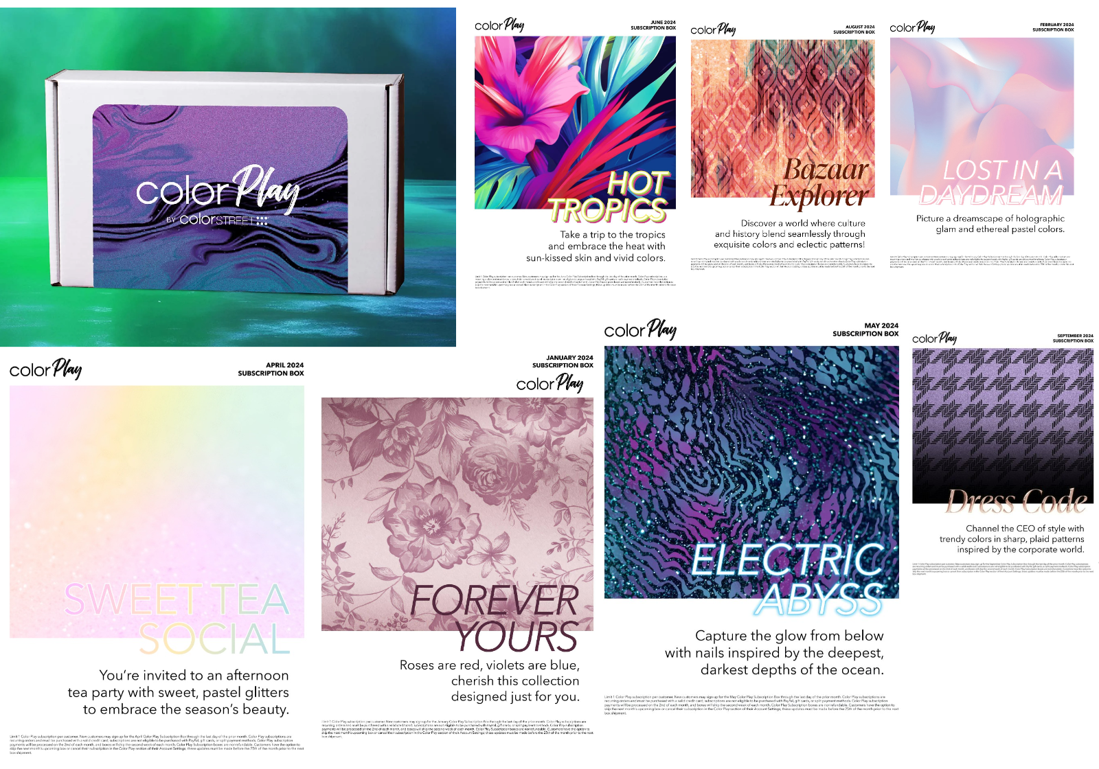 🎨🖌 COLOR PLAY SUBSCRIPTION BOX INDIVIDUAL SETS ❤️🧡💛💚💙💜🖤🤍