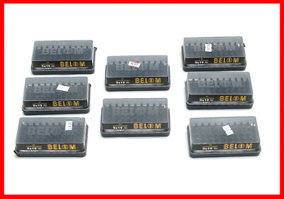 8 - EMPTY Belom 50 Round 9mm / 380 Auto Cartridge Boxes- Plastic