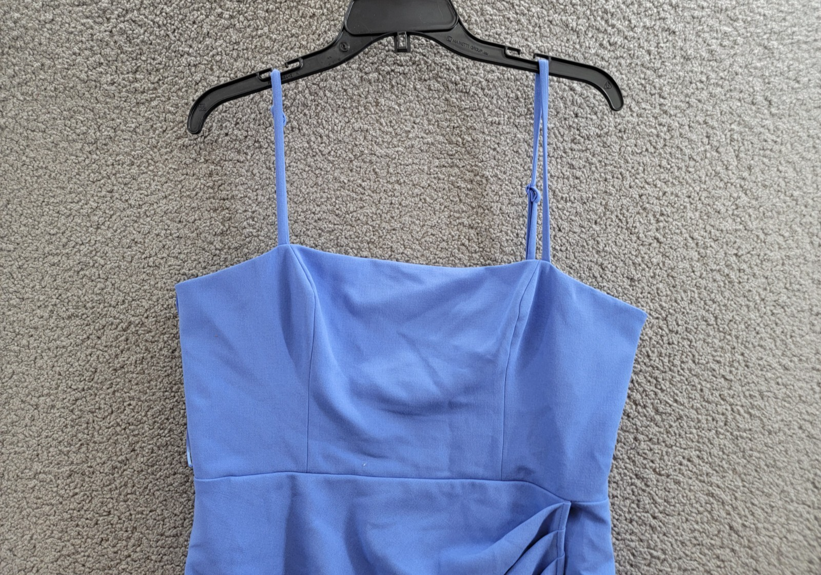 FRENCH CONNECTION Whisper Straight Mini Dress Women's 12 Baja Blue Zip Closure - Picture 3 of 13