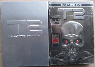 TERMINATOR 2 ULTIMATE & EXTREME EDITION Metal Case DVD SET SEALED