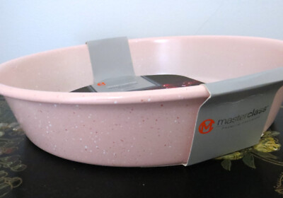 PINK  Non Stick  9'' Round Cake Pan  Premium Grade Steel by Masterclass  NEW /tag