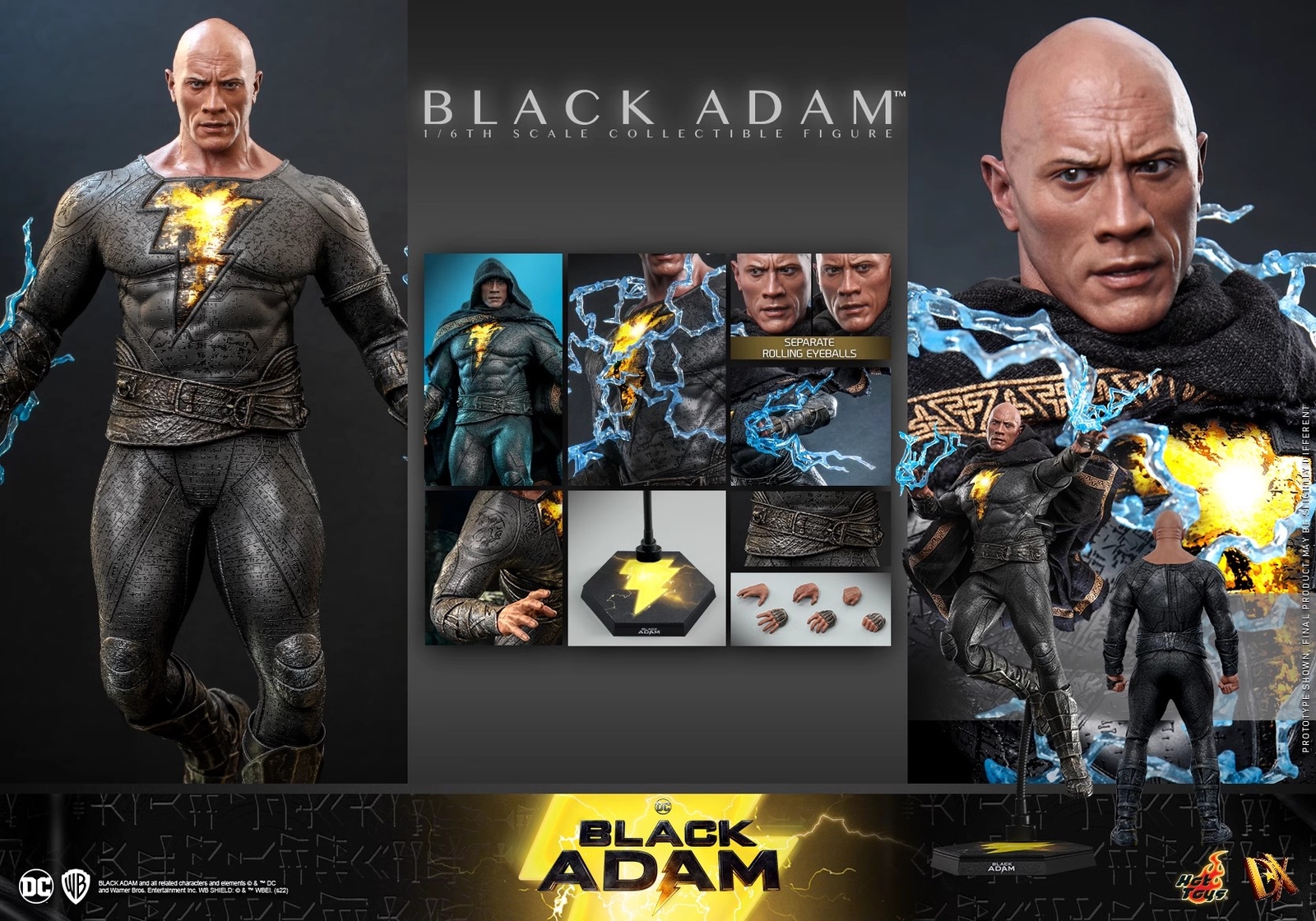 Ready! New Hot Toys DX29 Black Adam (Normal Version) 1/6 Ready! New Hot Toys DX29 Black Adam (Normal Version) 1/6