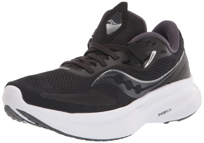 Кроссовки для бега Saucony Womens Guide 15, черные/белые, 6 B Medium US