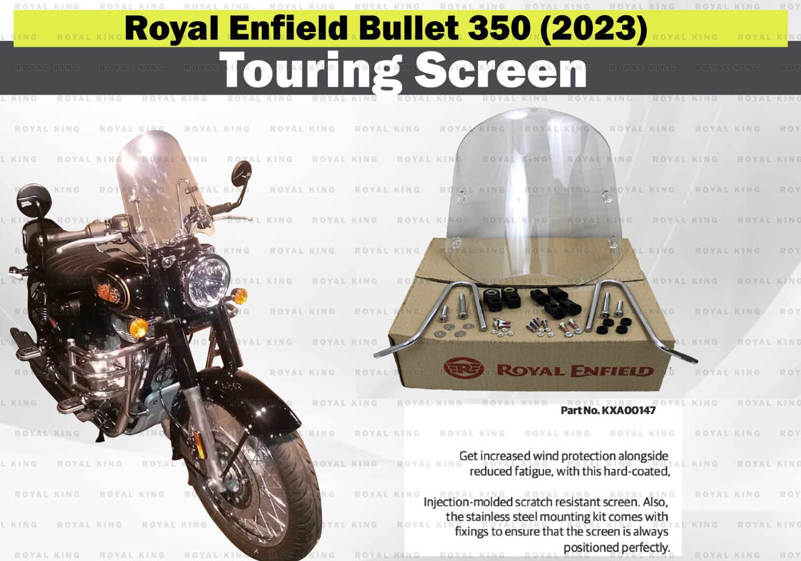 royal enfield classic 350 windscreen
