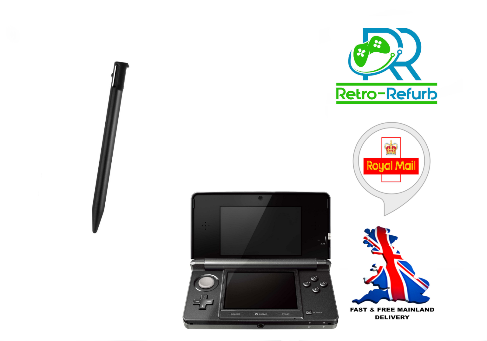 Stylus Pen For Nintendo 3DS Black Touch Pen Fast Free Post eBay