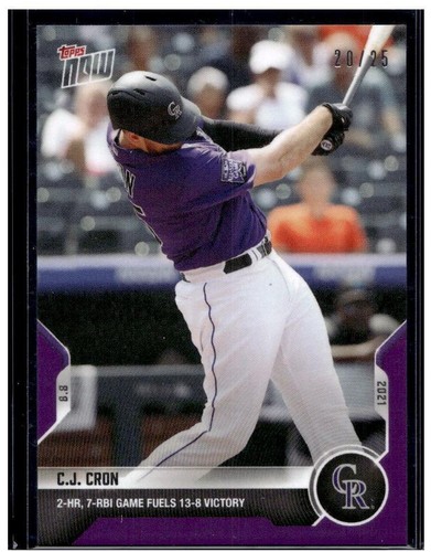 2021 Topps Now - C.J. Cron #634