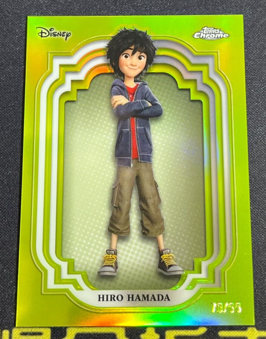 2024 Topps Chrome Disney Hiro Hamada Big Hero 6 #70/99 Green 2024 Topps Chrome Disney Hiro Hamada Big Hero 6 #70/99 Green