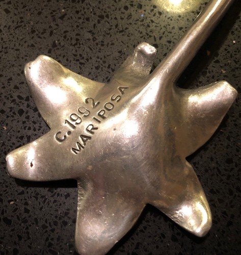 Mariposa Unique Serving Utensil Spoon c.1992   Tulip Stargazer Lilly Decor 14