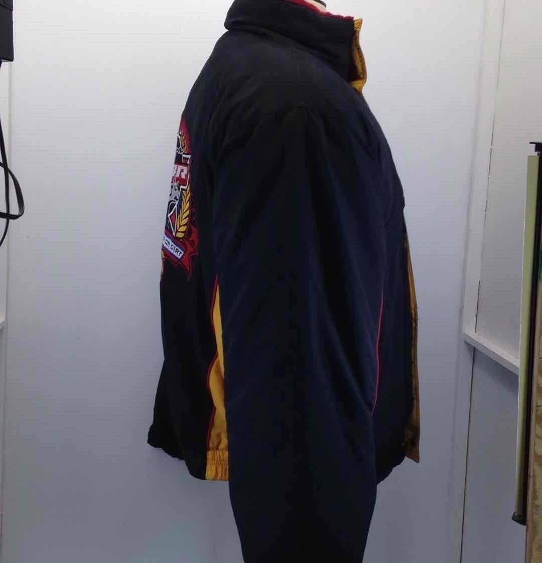L PBR Professional Bull Riders Rodeo TOUGHEST SPORT ON DIRT Black Jacket Down
