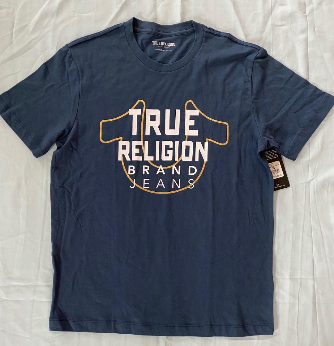 True Religion Brand Jeans Men's Crew T Shirt Horseshoe Logo