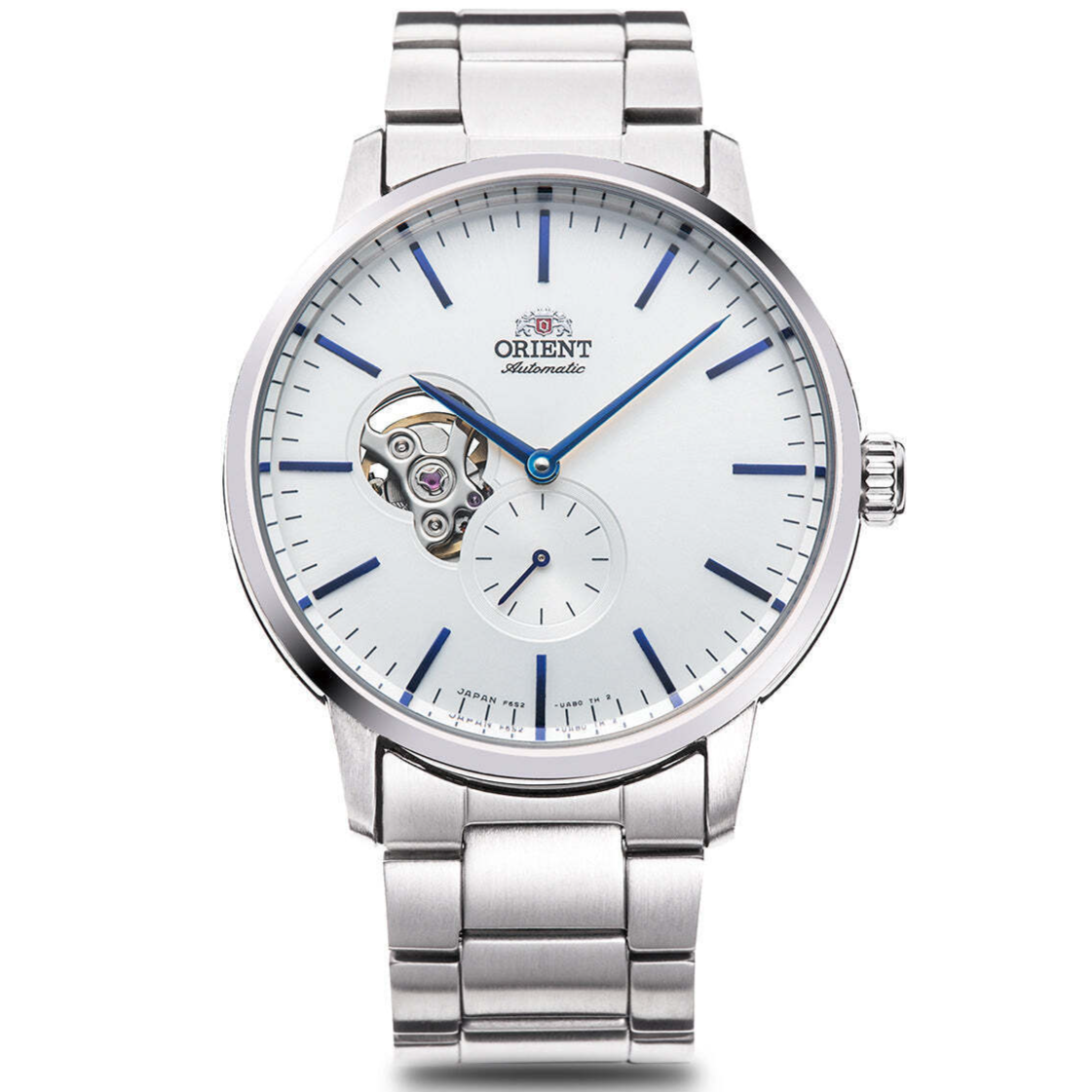 Pre-owned Orient Contemporary Rn-ar0102s Mechanical Automatic Watch Silver White Dial 40mm
