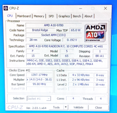 Amd a10 online 9700k