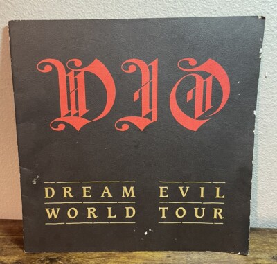 Dio Dream Evil World Tour Program 1987