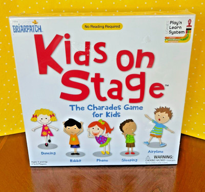 Briarpatch Kids On Stage Game-Play N Learn Charades Board Game NEW