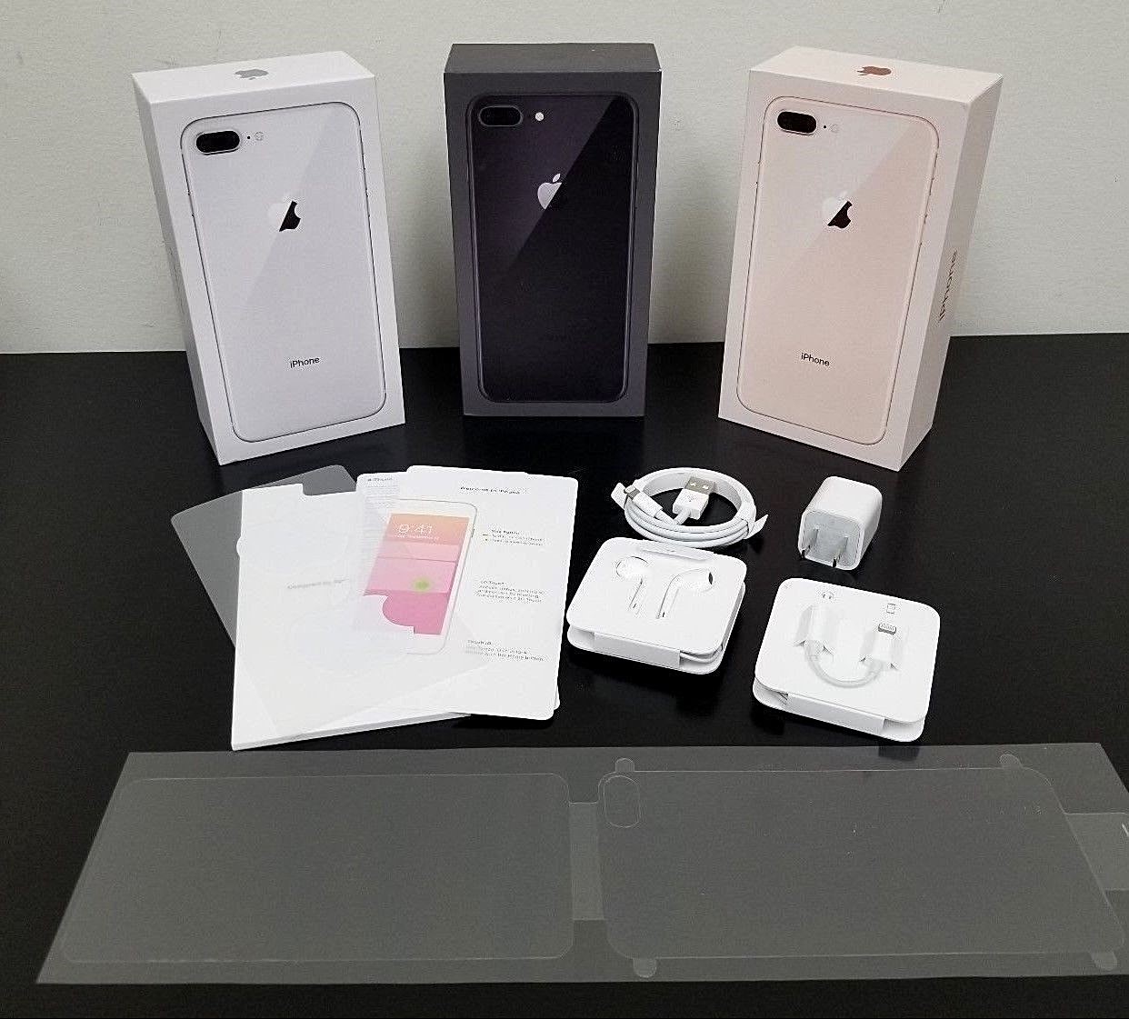 Apple iPhone 8 or 8 Plus Original Box with All OEM Apple iPhone 8 or 8 Plus Original Box with All OEM
