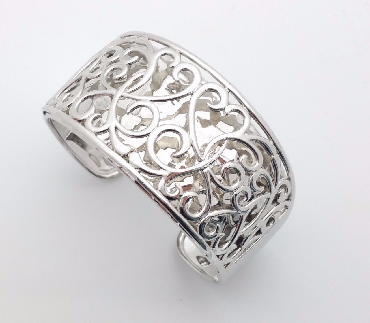 SILVER925 HEART DESIGN BANGLE/シルバー/バングル Amazon.com: Solid 925 Sterling Silver Polished Heart Bangle