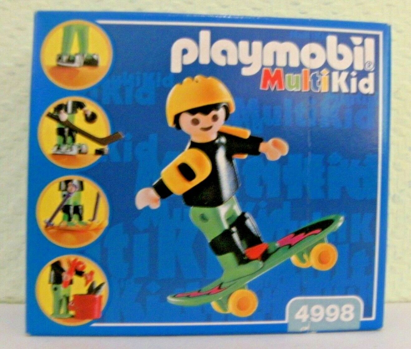 Playmobil MultiKid Sport - Boy 4998 von 1997 Neu & OVP Skateboard Ski Angel Playmobil MultiKid Sport - Boy 4998 von 1997 Neu & OVP Skateboard Ski Angel