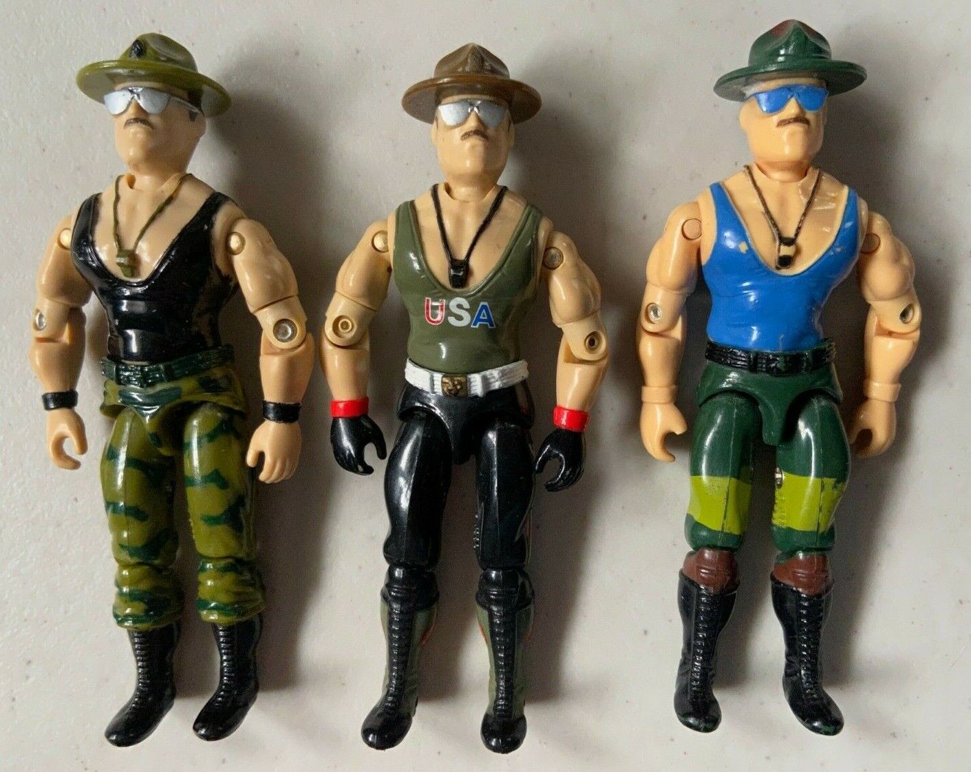 GI JOE Sgt Slaughter Vintage Figures 1985 v1 Mail Away 1986 GI JOE Sgt Slaughter Vintage Figures 1985 v1 Mail Away 1986