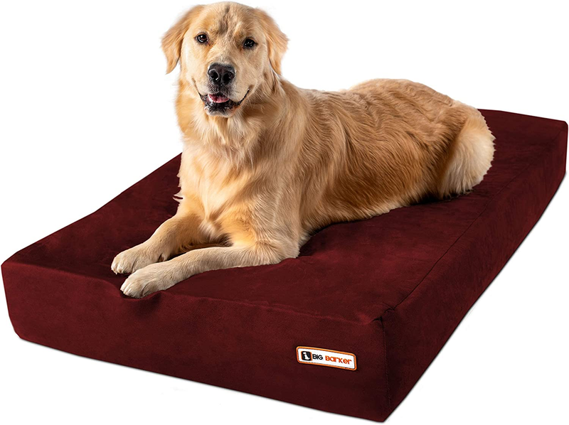 - 7” Dog Bed For Large Dogs W/washable Microsuede Cover