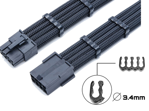 24 Pieces Set = 24-pin x 4,8Pn x 12,6-pin x 8 Cable Comb for 3 mm Cable Up to