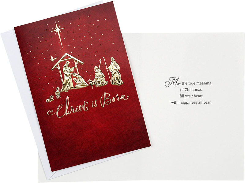  Boxed Christmas Cards Assortment, Elegant Icons (4 Designs, 24 Cards with 