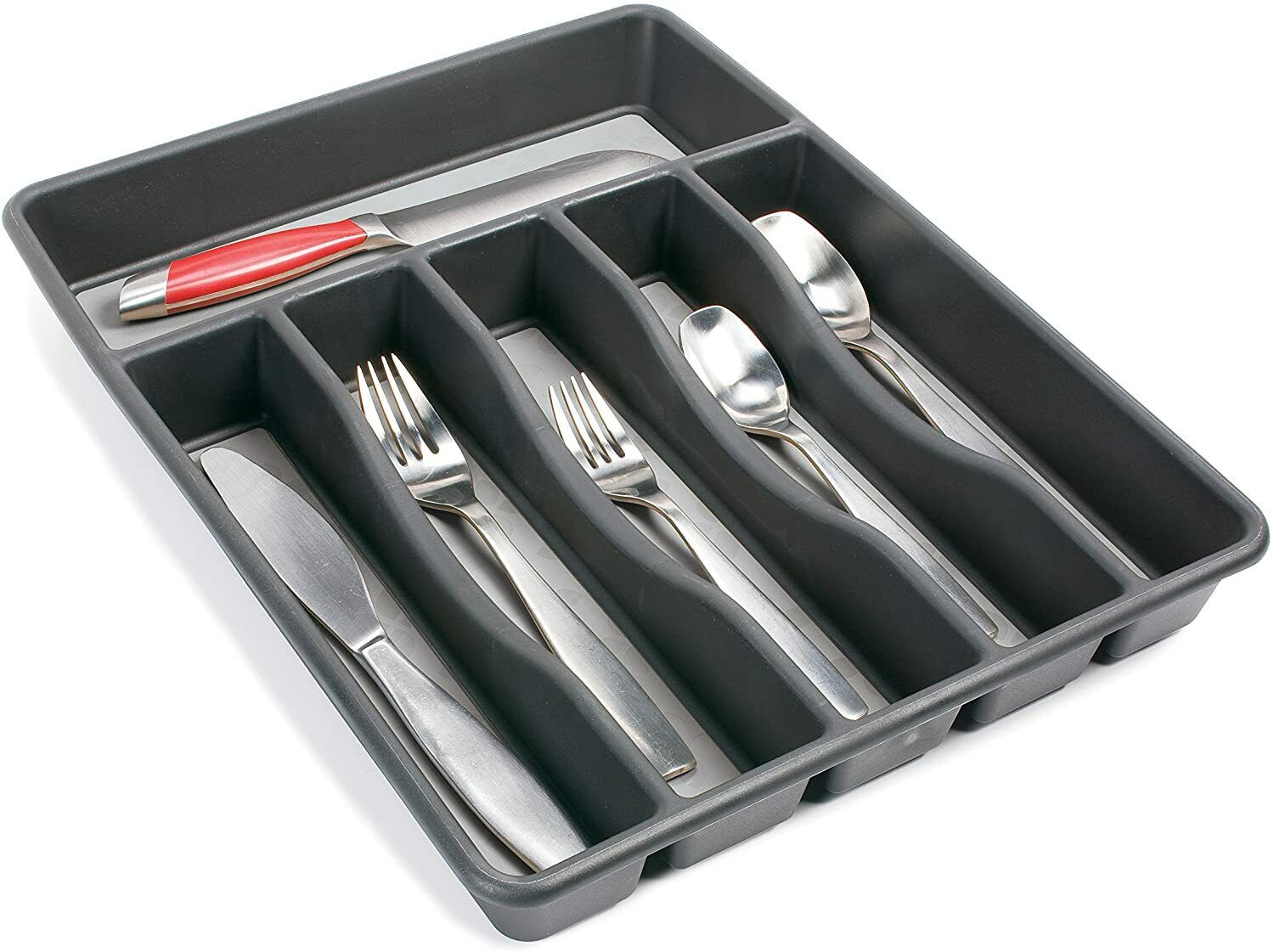 kitchen drawer organizer silverware tray utensil holder