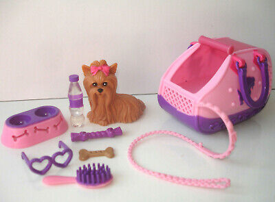 Barbie Puppy Chic Playset with Yorkie Dog Figure + Toy Accessories 2006