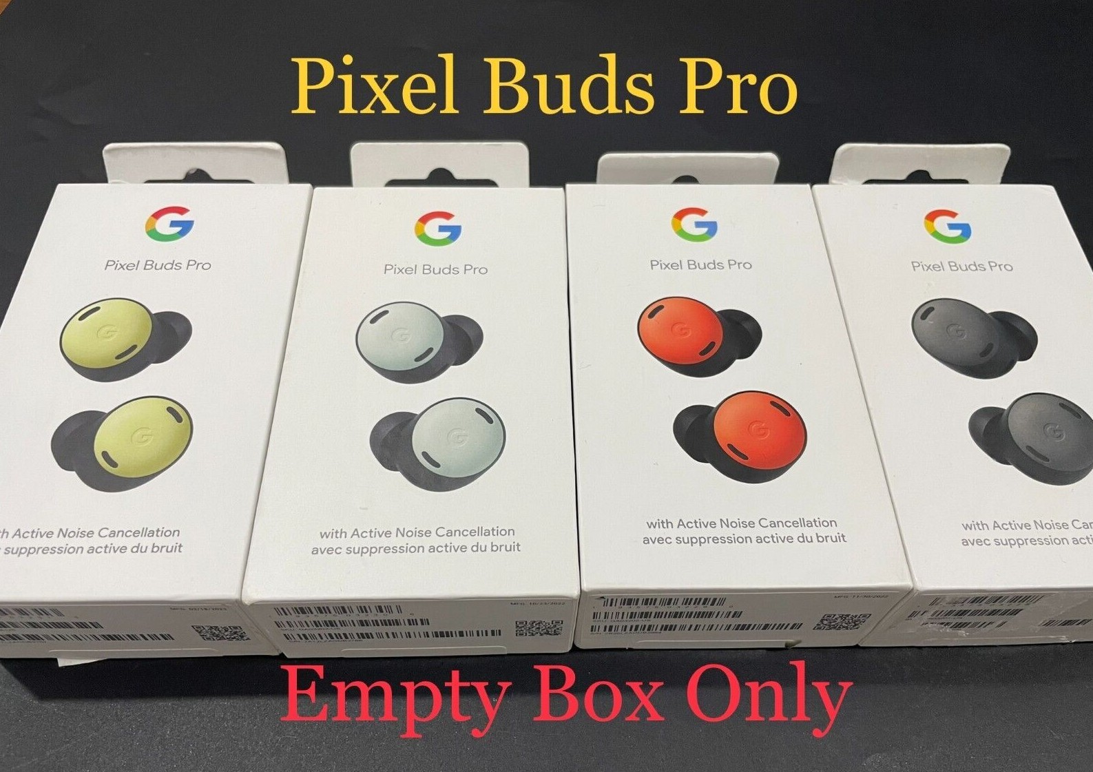 Google Pixel Buds Pro Wireless Headset EMPTY RETAIL BOX WITH Google Pixel Buds Pro Wireless Headset EMPTY RETAIL BOX WITH