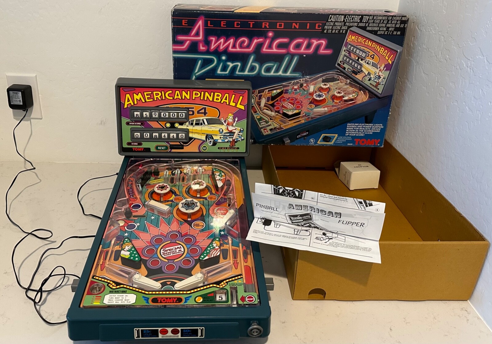 ★レトロ★AMERICAN PINBALL RARE VINTAGE TOMY ELECTRONIC ARCADE AMERICAN PINBALL MACHINE