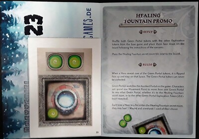 2016 ADVENT Calendar Promo 23: ARCADIA QUEST HEALING FOUNTAIN Brettspiel NEW