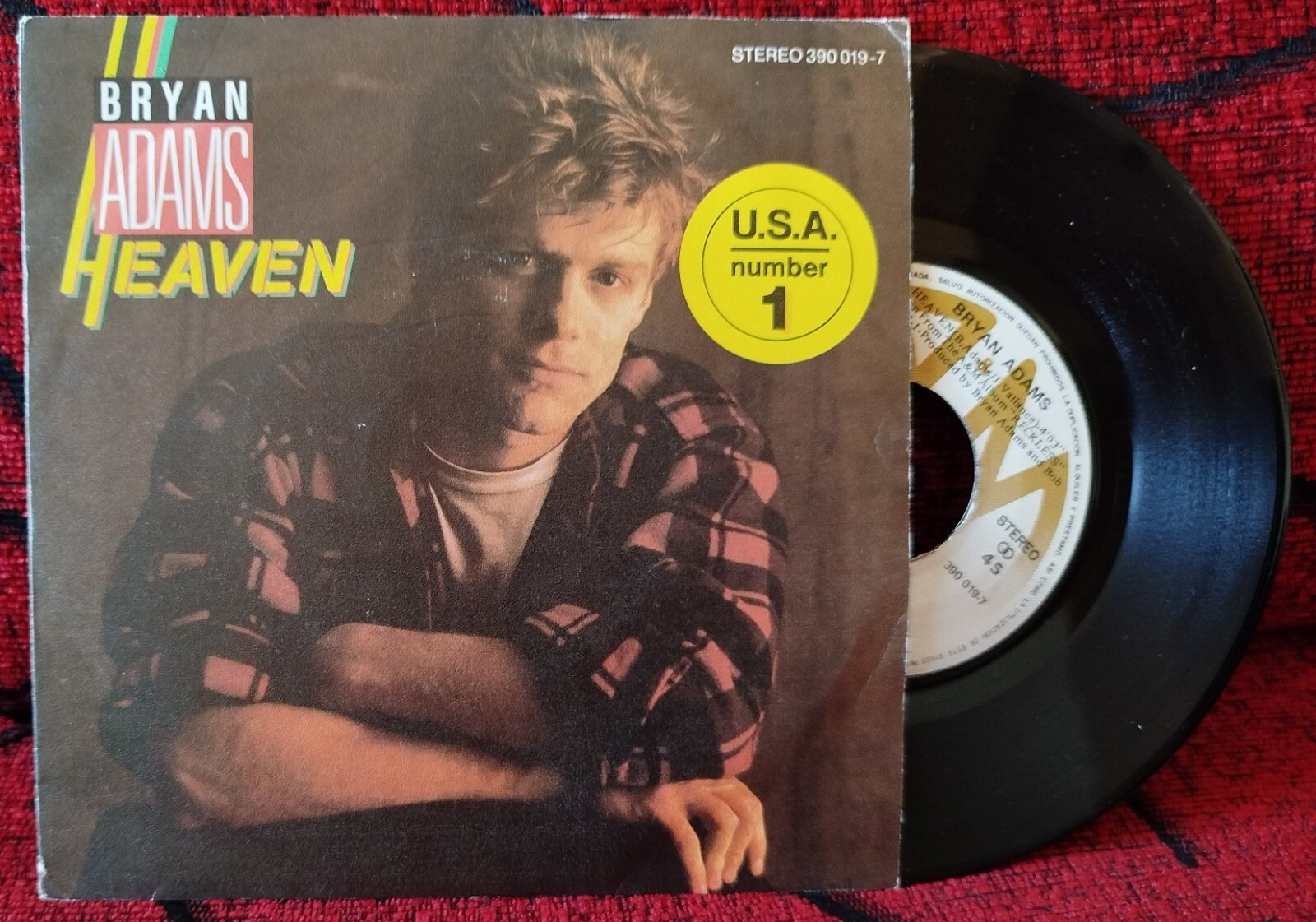 BRYAN ADAMS ** Heaven ** 1985 SPAIN 7