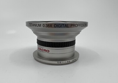 Professional Titanium 0.38X Digital AF Wide Angle Lens   MADE IN JAPAN!