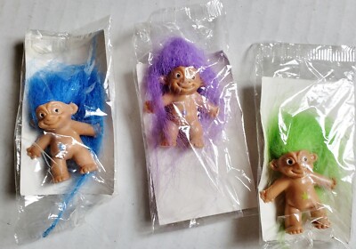 1993 Hardee s Treasure Trolls SET of 3 NIP