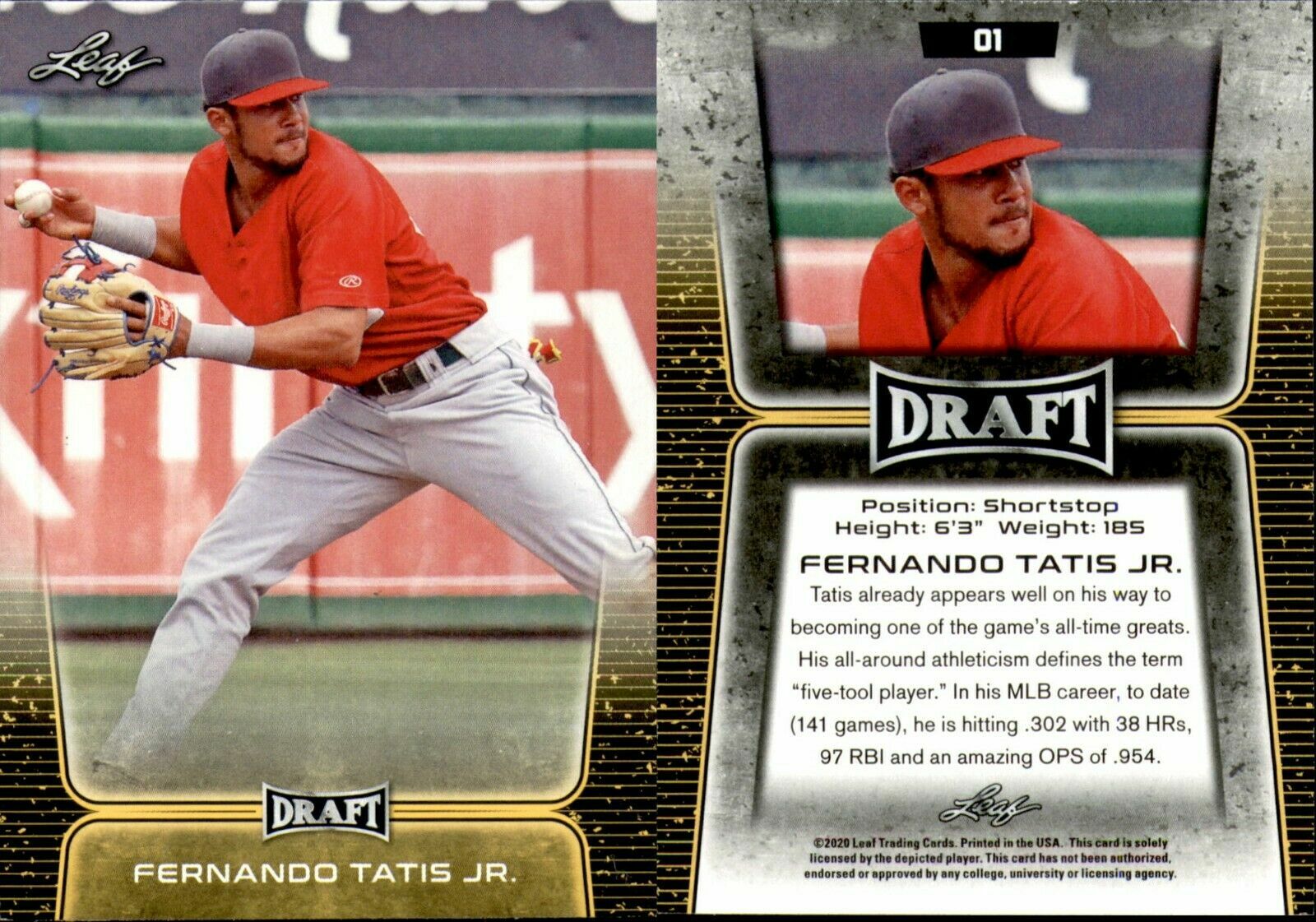 MLB☆フェルナンド・タティス JR. 20 Leaf Ultimate 10枚限定直筆 