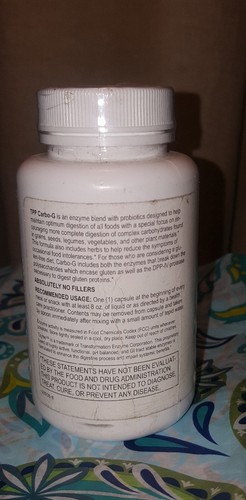 Carbo G Transformation Enzyme Supplement 90 capsules  FREE SHIPPING 12/2018