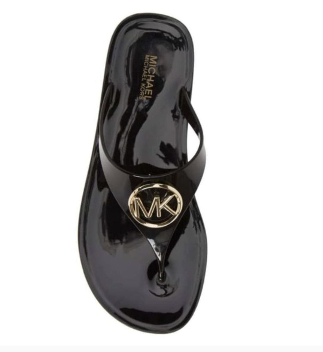 michael kors gold jelly sandals