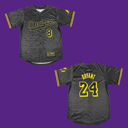 2023 Lakers Night Dodgers 8 Kobe Bryant 24 Baseball Jersey Shirt - Lelemoon