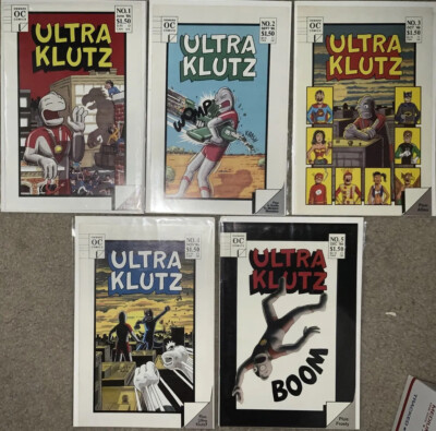 Ultra Klutz #1-5 (Onward Comics, 1989) First 5 Issues