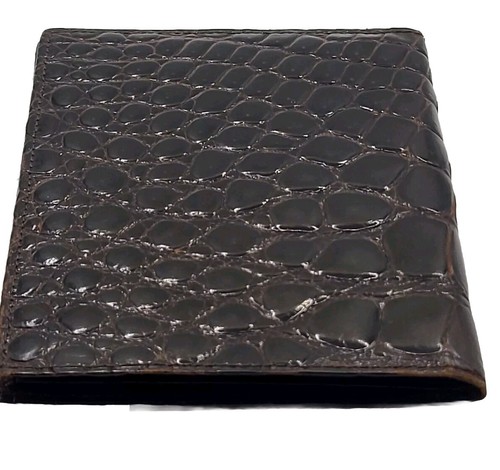 ★you a use★ Wonder wallet (Croc brown) Brownmockcrocecruestitching_1_