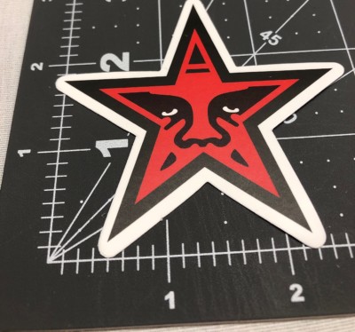 Red Star Skateboard Laptop Guitar Decal Sticker B5G
