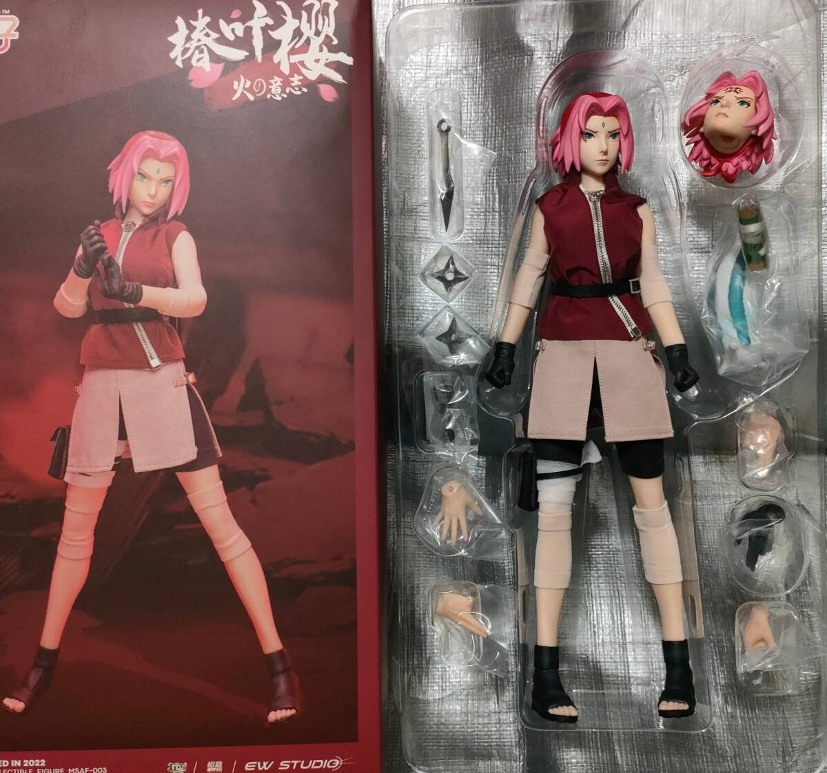 New 1/6 Haruno Sakura Action Figure Naruto Seamless Body